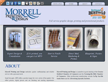 Tablet Screenshot of morrellprintinganddesign.com